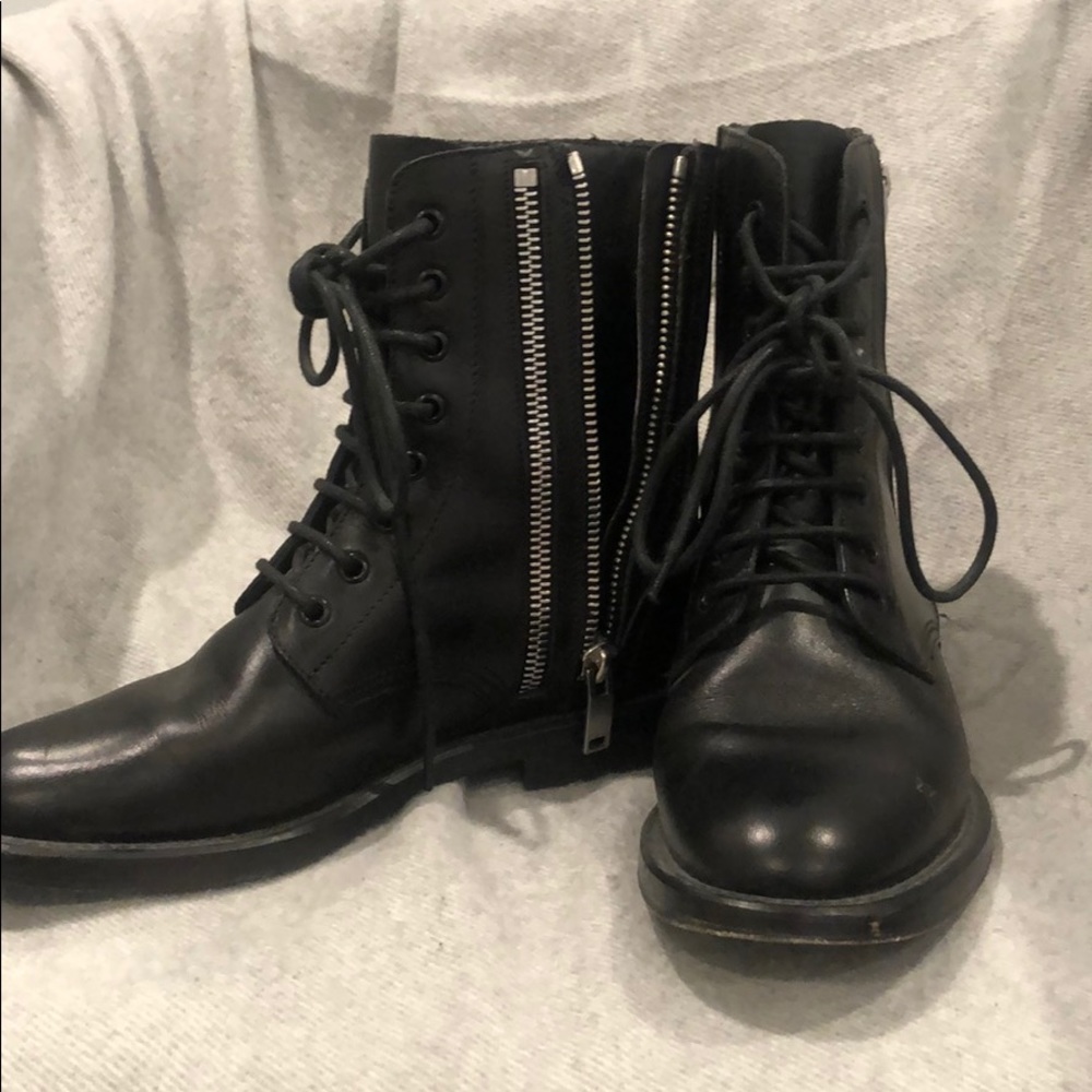 Saint Laurent Military Combat Boots